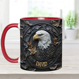 Strong Eagle - Personalized Bald Eagle Accent Mug