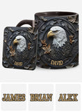 Strong Eagle - Personalized Bald Eagle Accent Mug