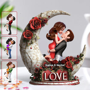 You & Me - Personalized Couple Custom Shaped Acrylic Plaque