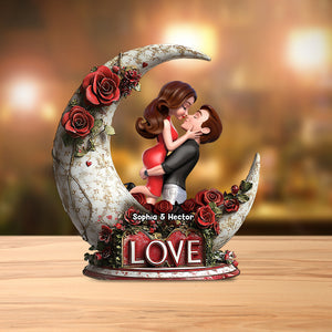 You & Me - Personalized Couple Custom Shaped Acrylic Plaque