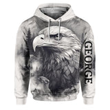 Strong Eagle - Personalized Bald Eagle Hoodie and Sweatpants