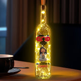 Se connecter à Dieu - Lampe personnalisée en bouteille de vin chrétienne