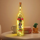 Se connecter à Dieu - Lampe personnalisée en bouteille de vin chrétienne