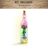 Se connecter à Dieu - Lampe personnalisée en bouteille de vin chrétienne