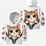Cute Cat - Personalized Cat Hoodie and Leggings