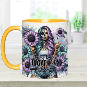 Funny Vocabulary - Personalized Skull Accent Mug