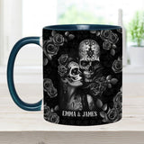 It's You & Me - Personalized Skull Accent Mug