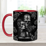 It's You & Me - Personalized Skull Accent Mug