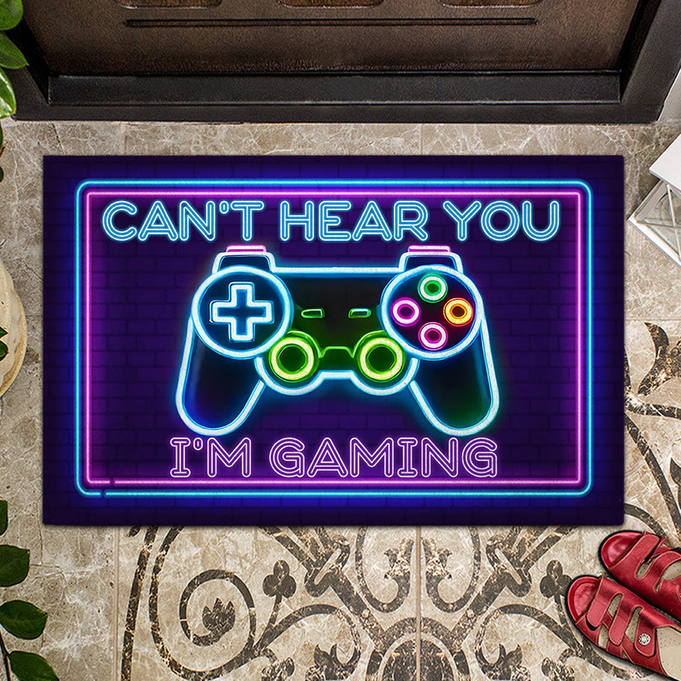 Can't Hear You - Personalized Video Game Doormat