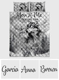 Strong Couple - Personalized Wolf Quilt Set