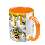 Cute Bees - Personalized Bee Accent Mug