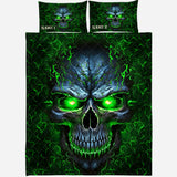 Awesome Skull - Personalized Skull Quilt Set