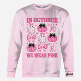 In October We Wear Pink - Personalized Breast Cancer Awareness All Over Shirt