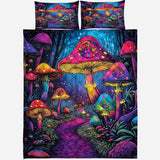 Awesome Mushroom - Personalized Hippie Quilt Set