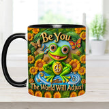 Be You. The World Will Adjust - Personalized Hippie Accent Mug