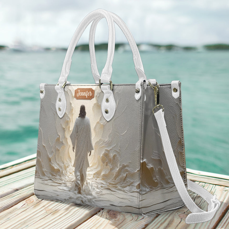 Walk With God - Personalized Christian Leather Handbag