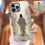 Marchez avec Dieu - Coque de téléphone personnalisée avec impression chrétienne intégrale