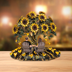 You & Me - Personalized Couple Custom Shaped Acrylic Plaque