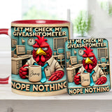 Let Me Check My Giveashitometer Nope Nothing - Personalized Colleague Accent Mug