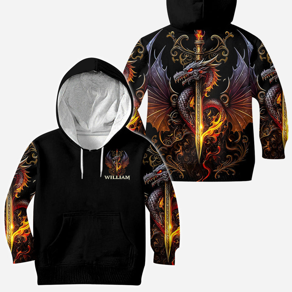Heart Of A Dragon - Personalized Dragon All Over Shirt