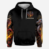 Heart Of A Dragon - Personalized Dragon All Over Shirt