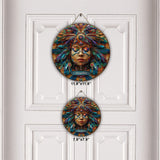 Hippie Soul - Personalized Hippie Round Wood Sign
