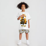 Cool Truck Alphabet - Personalized Kid T-shirt & Shorts