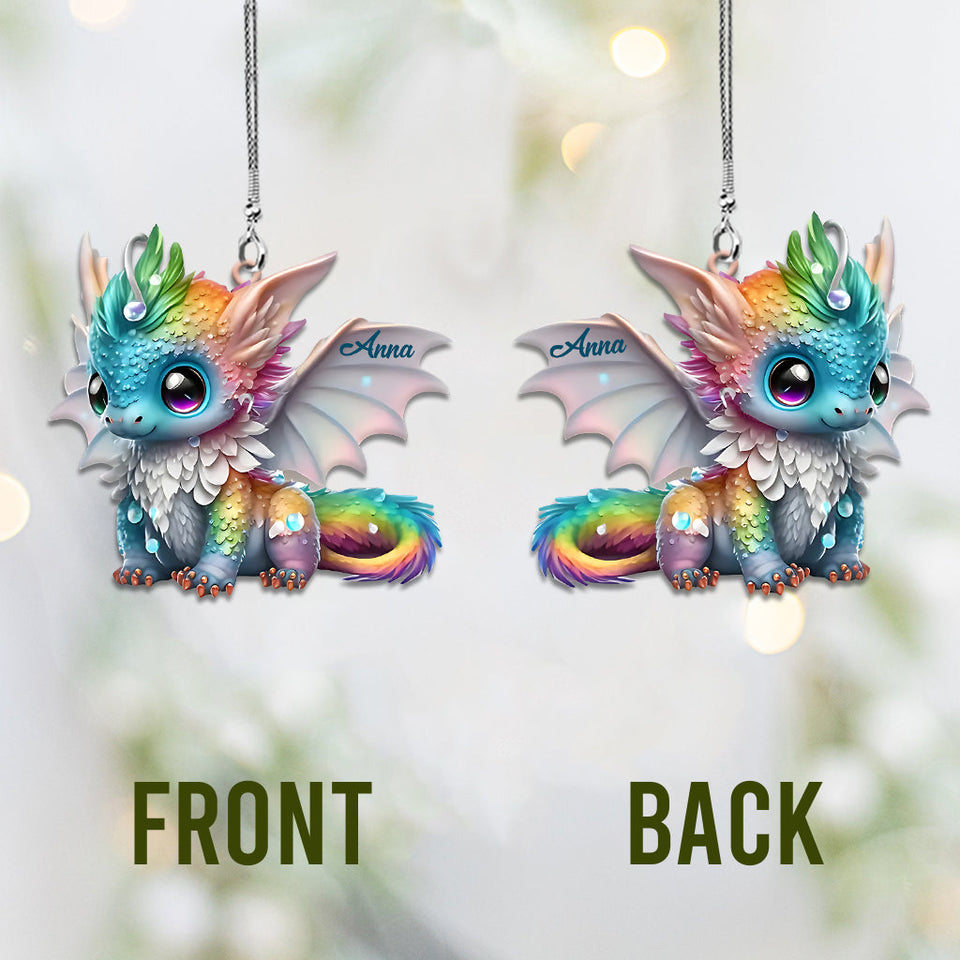 Beautiful Dragon - Personalized Dragon Car Ornament