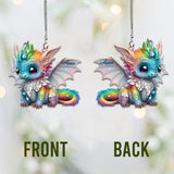 Beautiful Dragon - Personalized Dragon Car Ornament