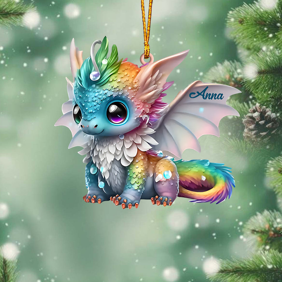 Beautiful Dragon - Personalized Dragon Ornament