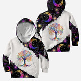 Live By The Sun Love By The Moon - Personalized Hippie Hoodie and Leggings