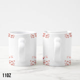 I Want To grow old with you - Personalized Couple Matching Heart Handle Mug