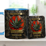 A Little High Maintenence - Personalized Weed Accent Mug