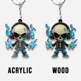 Cool Skull - Personalized Skull Keychain