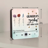 Grandma's Garden - Personalized Grandma Music Fridge Magnet