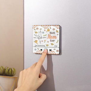 Best Mom Ever - Personalized Mother Music Fridge Magnet