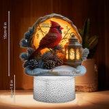 Your Light Will Always Shine In My Heart - Personalized Memorial Shaped Plaque Light Base