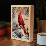 Your Light Will Always Shine In My Heart - Personalized Memorial Picture Frame Light Box