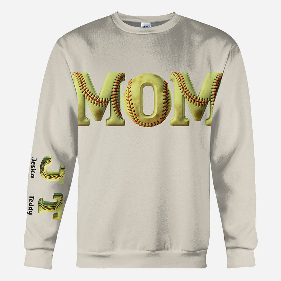 Solfball Mom - Personalized Softball All Over Shirt