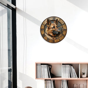 Love German Shepherd - Personalized Dog Wall Clock