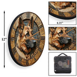 Love German Shepherd - Personalized Dog Wall Clock