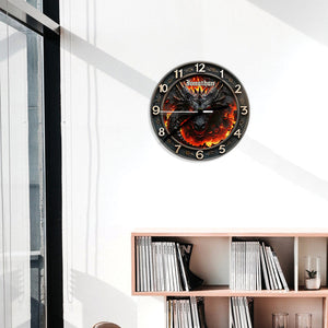 Volcanic Dragon - Personalized Dragon Wall Clock