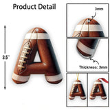Football Letter - Personalized Football Ornament