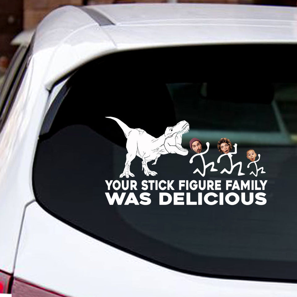 T-rex Doesn't Care - Dinosaur gift for friend, mom, dad, husband, wife, girlfriend, boyfriend - Personalized Decal Full