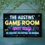 Game Room - Personalized Video Game Rectangle Wood Sign