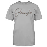 Custom Name - Personalized granddaughter Embroidered T-shirt