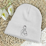 Custom Photo - Personalized grandson Embroidered Beanie
