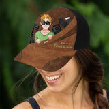Born To Shoot Forced To Work - Photography gift for him, her, friend, dad, mom, boyfriend, girlfriend - Personalized Trucker Hat