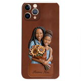 I Love You - Personalized Mother 3D Embossed Leather Phone Case