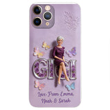 Custom Any Photo - Personalized Mother 3D Embossed Leather Phone Case